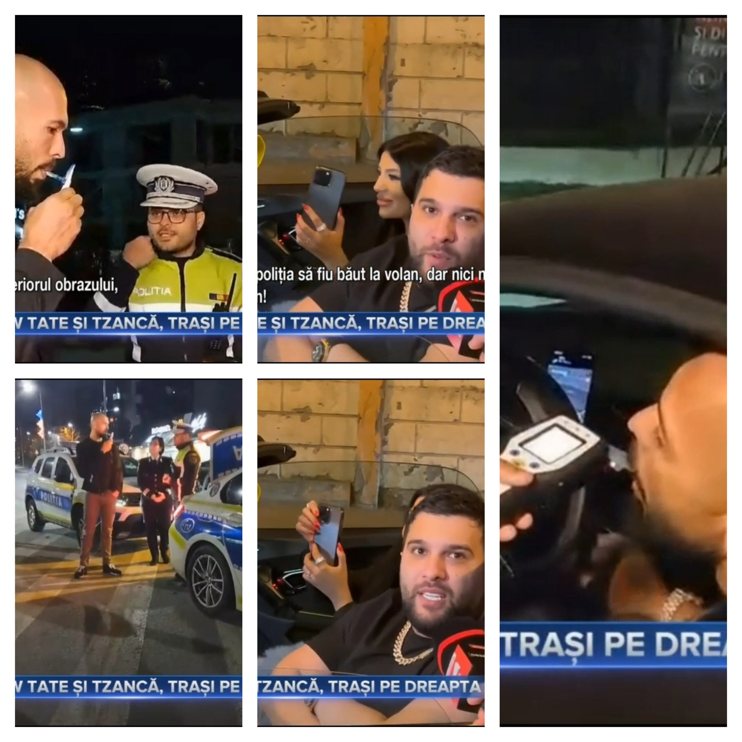 Tzancă Uraganu și Andrew Tate trași pe dreapta în operațiunea „blocada”.