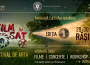 Actorul Toma Cuzin la Festivalul de artă Film în Sat, în Răşinari judeţul Sibiu