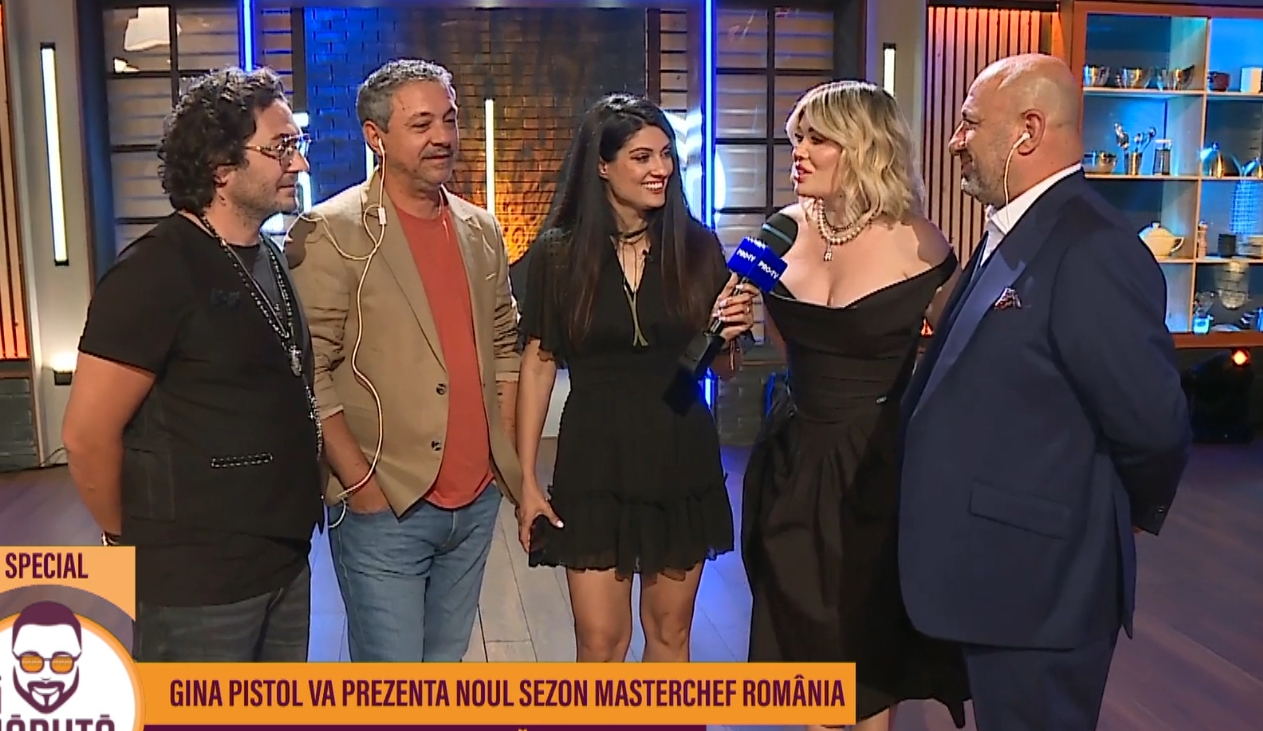 Gina Pistol se alatură colegilor Masterchef în rolul de prezentatoare
