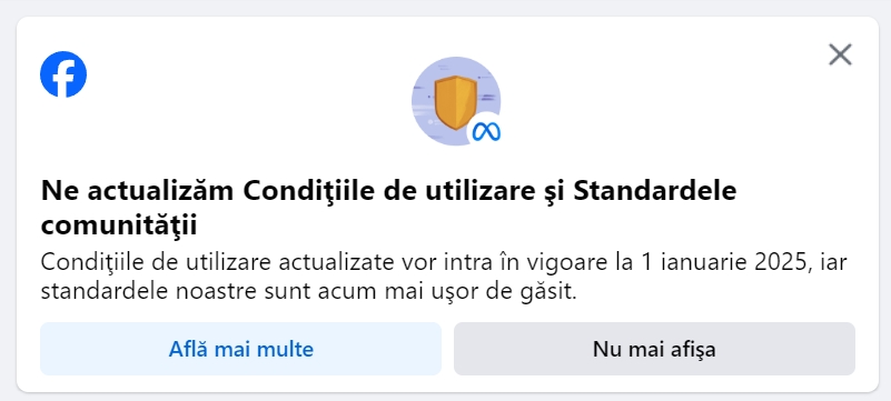 Noi condiții de utilizare pentru Facebook începând cu 1 ianuarie 2025: Ce schimbări aduc?